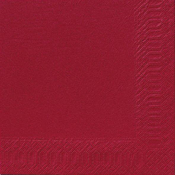 Papierservietten, Bordeaux, 24 x 24 cm
