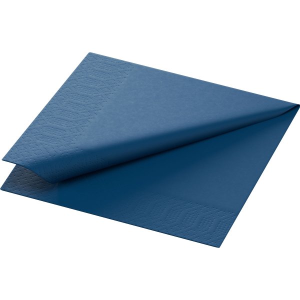 Zelltuchservietten, 24 x 24 cm, dunkelblau / bleu foncé