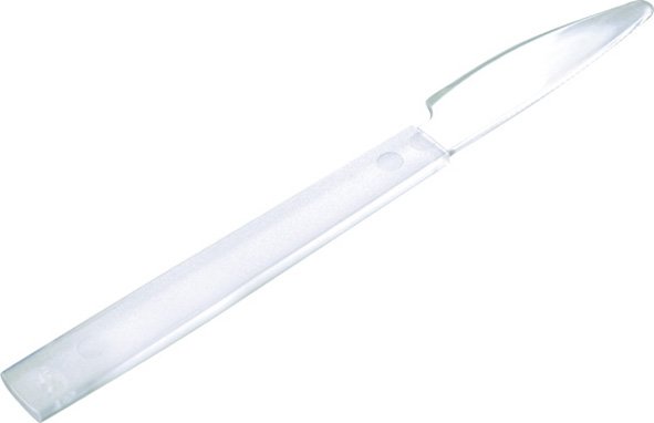 Plastikmesser, transparent, 188 mm