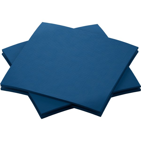 Bio-Dunisoft-Servietten, 20 x 20 cm, dunkelblau / bleu foncé