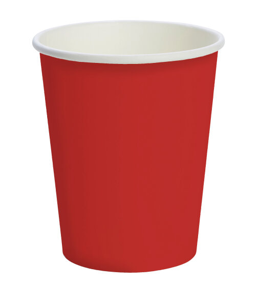 Bio Pappbecher, Rot, 24 cl 1 x 10 Stk. (10 Stk.)