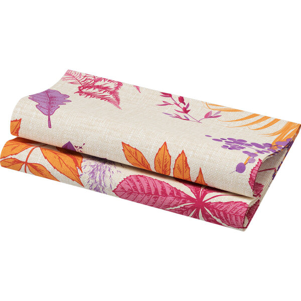 Papierservietten Bio Dunisoft, Pink, Orange, 40 x 40 cm, Bright Autumn 1 x 60 Stk. (60 Stk.)