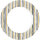 Bio Pappteller, bunt, ø 22 cm, Stripes Black and Gold 1 x 10 Stk. (10 Stk.)