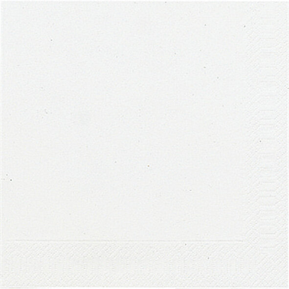 Papierservietten, Weiss, 33 x 33 cm 1 x 20 Stk. (20 Stk.)