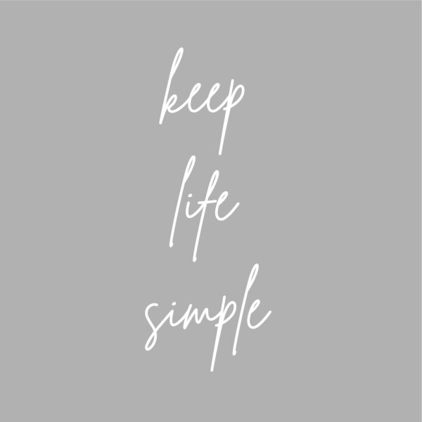 Papierservietten, Grau, 24 x 24 cm, Keep Life Simple 1 x 20 Stk. (20 Stk.)
