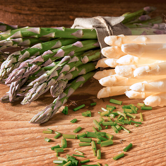 Papierservietten, Grün, Weiss, 33 x 33 cm, Fresh Asparagus 1 x 20 Stk. (20 Stk.)