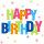 Papierservietten, bunt, 33 x 33 cm, Birthday Stars 1 x 20 Stk. (20 Stk.)
