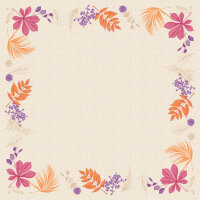 Mitteldecke, Papier, Pink, Orange, 84 x 84 cm, Britght Autumn 1 x 20 Stk. (20 Stk.)