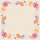 Mitteldecke, Papier, Pink, Orange, 84 x 84 cm, Britght Autumn 1 x 20 Stk. (20 Stk.)