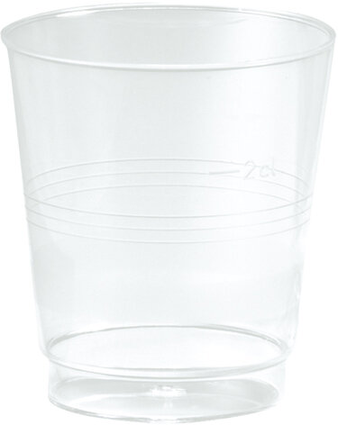 Schnapsglas, Plastik, transparent, 3 cl 1 x 20 Stk. (20 Stk.)