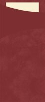 Bestecktasche Papier, Bordeaux, mit Serviette,...
