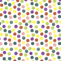 Papierservietten, bunt, 24 x 24 cm, Playful Dots 1 x 20...