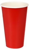 Bio Pappbecher, Rot, 50 cl 1 x 10 Stk. (10 Stk.)
