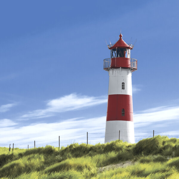 Papierservietten, bunt, 33 x 33 cm, Lighthouse 12 x 20 Stk. (240 Stk.)