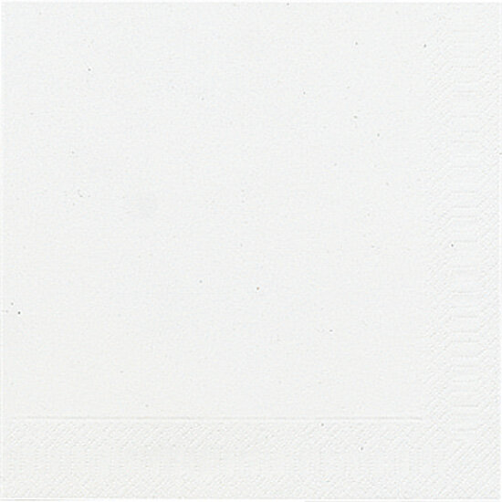 Papierservietten, Weiss, 33 x 33 cm 10 x 50 Stk. (500 Stk.)