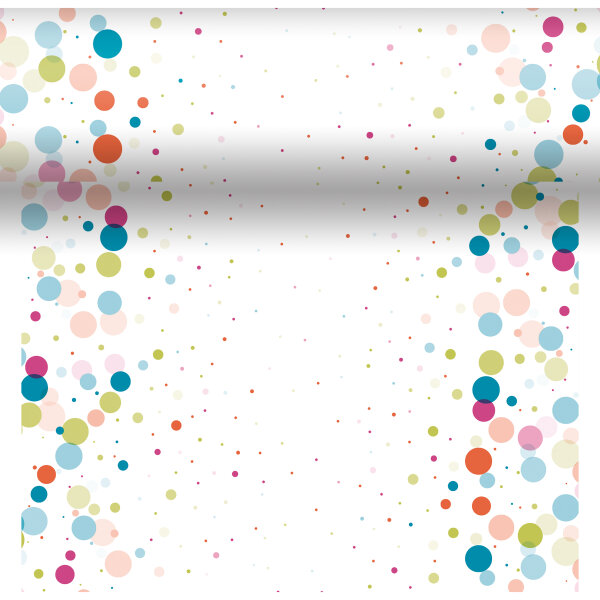 Tischset, Tischläufer, Tête-à-Tête Papier, bunt, 40 x 480 cm, Festive Bubble Multi 8 x 1 Stk. (8 Stk.)