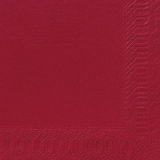 Papierservietten, Bordeaux, 33 x 33 cm 10 x 50 Stk. (500 Stk.)