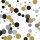 Papierservietten, bunt, 33 x 33 cm, Festive Bubbles Black 12 x 20 Stk. (240 Stk.)