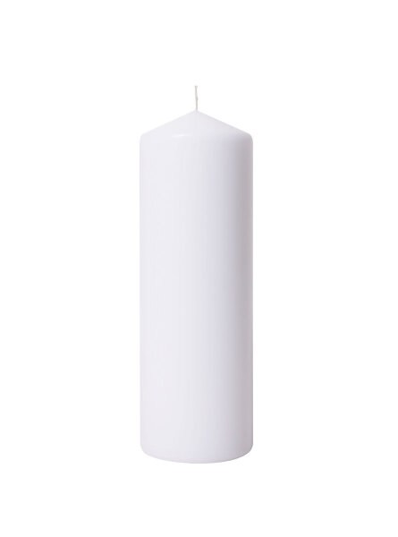 Stumpenkerze, Weiss, 30 x ø 10 cm, ca. 200 Stunden 4 x 1 Stk. (4 Stk.)