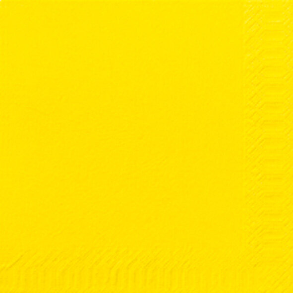 Papierservietten, Gelb, 24 x 24 cm 12 x 20 Stk. (240 Stk.)