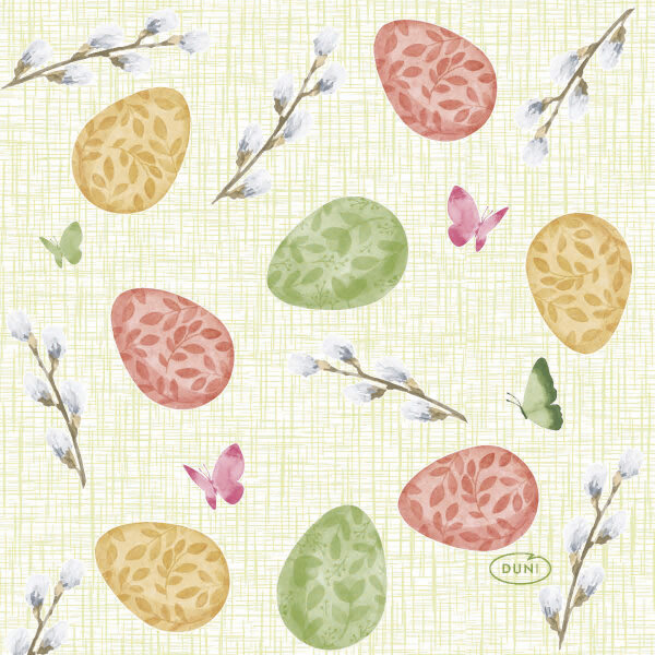 Papierservietten, Grün, bunt, 24 x 24 cm, Joyful Spring 1 x 20 Stk. (20 Stk.)