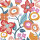 Papierservietten, bunt, 33 x 33 cm, Vibrant Bloom 1 x 20 Stk. (20 Stk.)