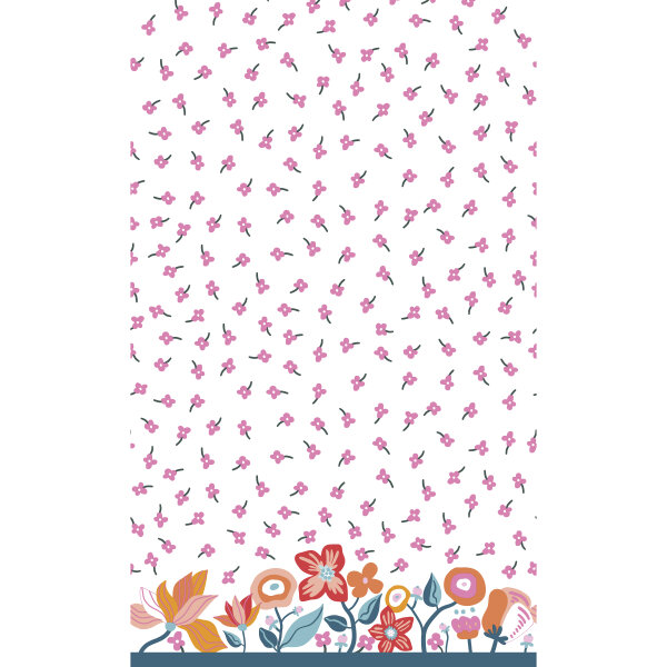 Tischdecke Papier, bunt, 138 x 220 cm, Vibrant Bloom 1 Stk.