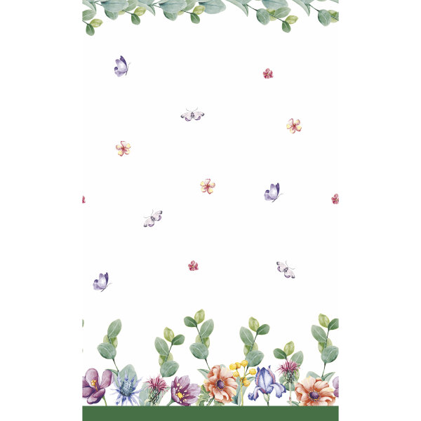 Tischdecke Papier, bunt, 138 x 220 cm, Breezy Butterflies 1 Stk.
