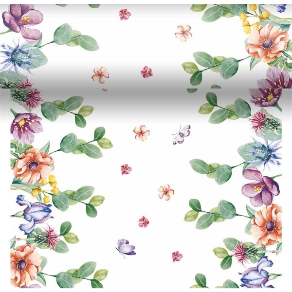 Tischset, Tischläufer, Tête-à-Tête Papier, bunt, 40 x 480 cm, Breezy Butterflies 1 Stk.