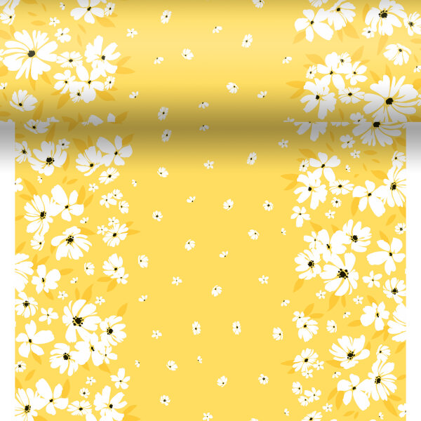 Tischset, Tischläufer, Tête-à-Tête Papier, Gelb, 40 x 480 cm, Sunny Day 1 Stk.