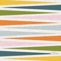 Papierservietten, bunt, 24 x 24 cm, Cabana Stripe &...
