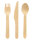 Bio Besteckset, gewachst, 16 cm 1 x 18 Stk. (18 Stk.)