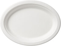 Bio Servierteller, Bagasse, 32 cm 1 x 4 Stk. (4 Stk.)