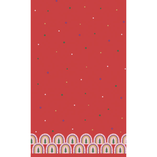 Tischdecke Dunicel, Rot, 138 x 220 cm, Candyman 1 Stk.
