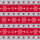 Papierservietten, Rot, Grau, 40 x 40 cm, Winter Flakes Hearts 1 x 12 Stk. (12 Stk.)