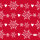 Papierservietten, Rot, Weiss, 24 x 24 cm, Winter Flakes Hearts 1 x 20 Stk. (20 Stk.)