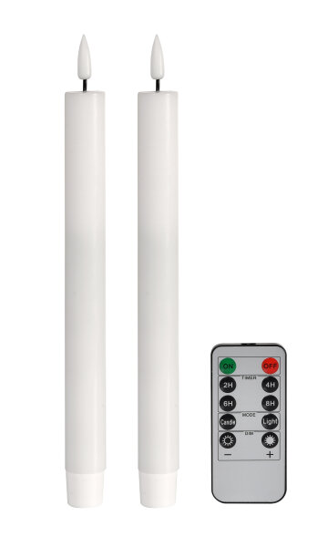 LED Kronenkerzen, Weiss, 2 Stk. 1 x 2 Stk. (2 Stk.)