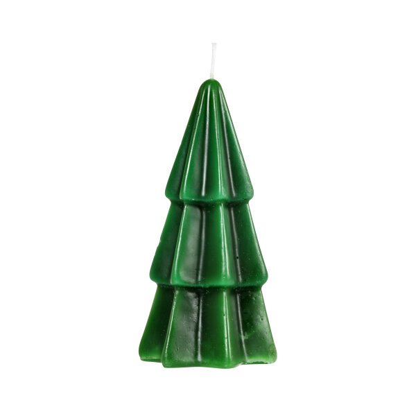 Dekorative Kerze Noel Tree, Dunkelgrün, 145 x ø 74 mm, ca. 14 Std. 1 Stk.