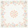 Bio Dunicel-Mitteldecke, bunt, 84 x 84 cm, Bunny Bloom 1 x 20 Stk. (20 Stk.)