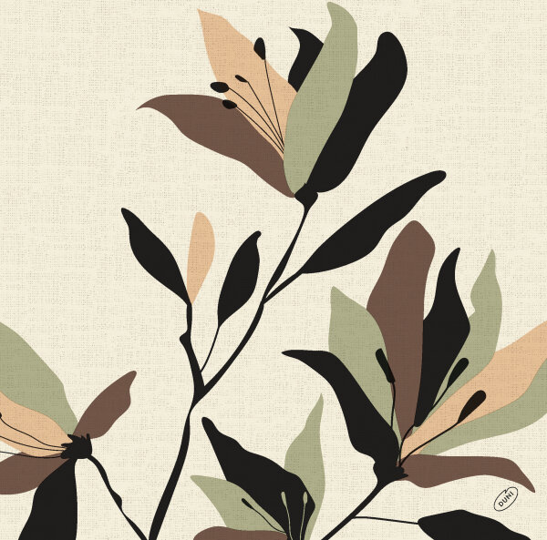 Papierservietten, bunt, 40 x 40 cm, Nomad Flowers 12 x 12 Stk. (144 Stk.)