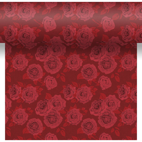 Tischset, Tischläufer, Tête-à-Tête Papier, Rot, 40 x 480 cm, Rich Roses 1 Stk.