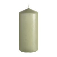 Stumpenkerze, Pistachio Green, 15 x ø 7cm, ca. 62...