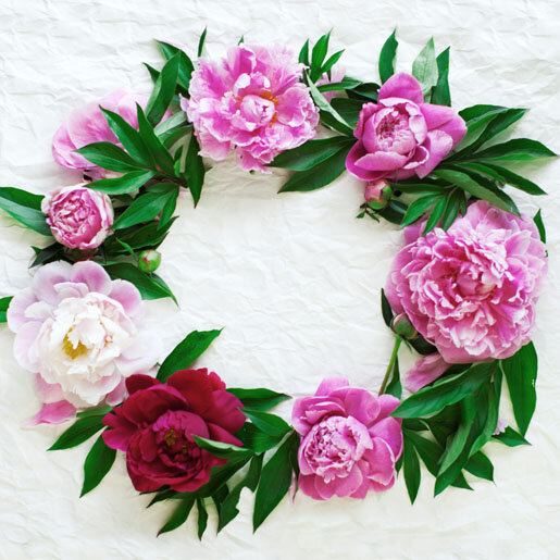 Papierservietten, bunt, 33 x 33 cm, Blossom Wreath 1 x 20 Stk. (20 Stk.)