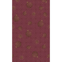 Tischdecke Dunicel, Bordeaux, 138 x 220 cm, Gilded Bauble...