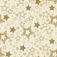 Papierservietten, Crème, Gold, 40 x 40 cm, Holiday...