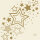 Papierservietten, Crème, Gold, 24 x 24 cm, Holiday Star Cream 1 x 20 Stk. (20 Stk.)