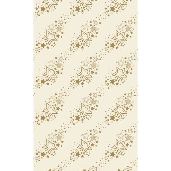 Tischdecke Dunicel, Crème, Gold, 138 x 220 cm, Holiday Star Cream 1 Stk.