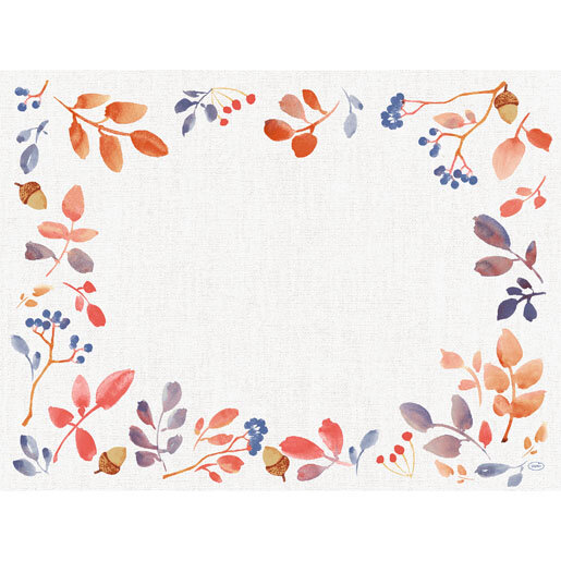Tischset Papier, bunt, 30 x 40 cm, Autumn Gradient 1 x 100 Stk. (100 Stk.)