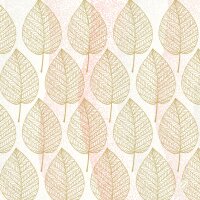 Papierservietten Bio Dunisoft, Rosa, Gold, 40 x 40 cm,...