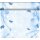 Tischläufer, Tête-à-Tête, Blau, Weiss, 0.40 x 24 m, Frosted Winter 4 x 1 Stk. (4 Stk.)